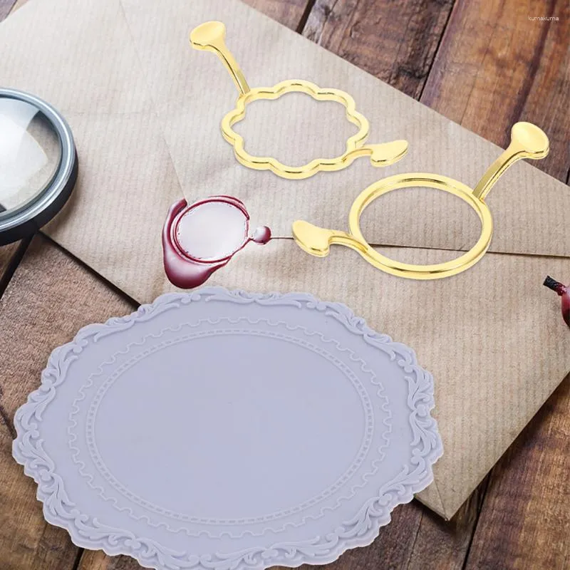 Metal Sealing Kit For Wedding Rings And Crafts Gift Wrap 50  Wax Seal  Mold Circle Stamp With Silicone Mat From Kumakuma, $15.81